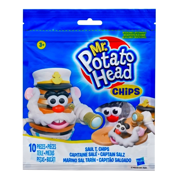 Hasbro Mr. Potato Head Chips Saul T. Chips Figure 10 Pieces New And Sealed - Picture 1 of 2